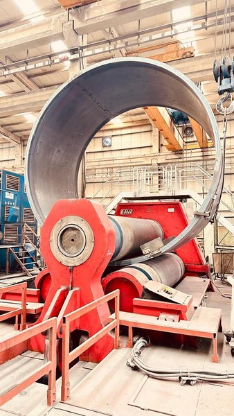 6″ x 11′  DAVI MCO 130 3‑Roll Plate Bending Machine, 2005