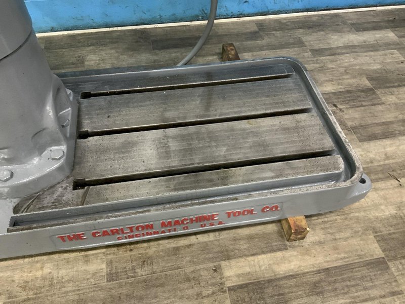 3' X 9" CARLTON RADIAL DRILL: STOCK #80735