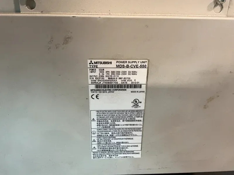 MITSUBISHI 55 KW POWER SUPPLY UNIT  -  MDS-B-CVE-550