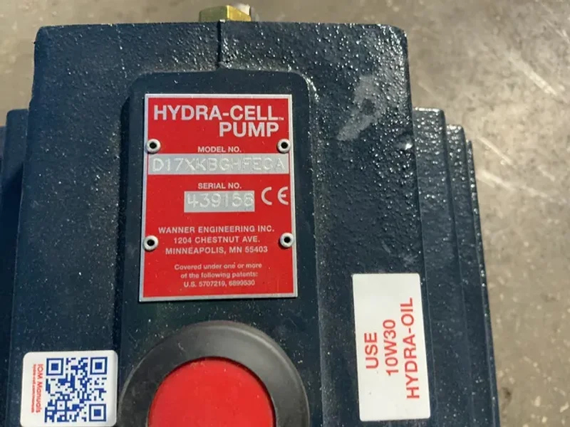 WANNER ENGINEERING INC. HYDRA-CELL DIAPHRAGM PUMP  -  D17XKBGHFECA