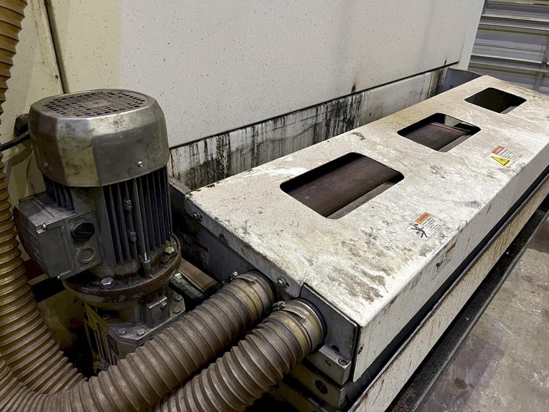 63&quot; MIDWEST AUTOMATION MODEL #N3-6375 3 HEAD WET TYPE BELT DEBURRING GRINDER MACHINE: STOCK 18225