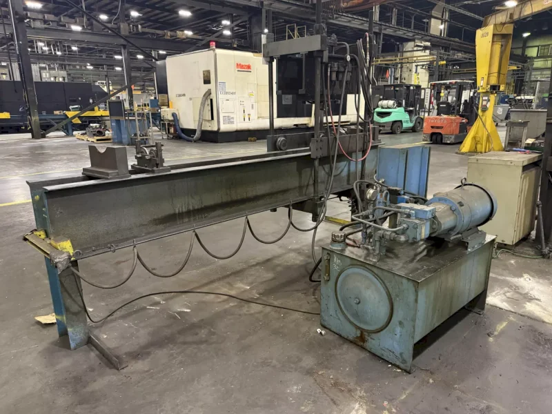 DRILCO TRAVELING HEAD HYDRAULIC STRAIGHTENING PRESS: YOBRO #25865