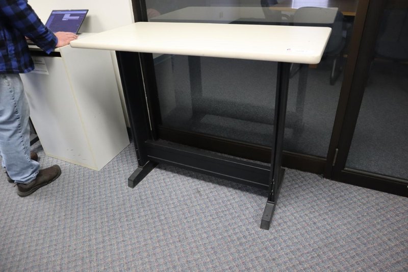 Standing Height Office Desk with Laminate Top- Auction Item