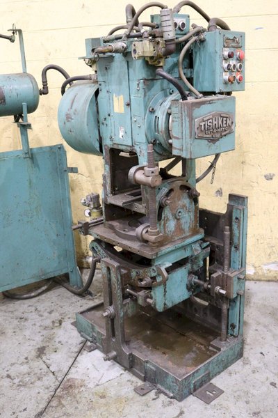 18 TON TISHKEN MODEL #COT-6 CUTOMATIC CUTOFF PRESS: STOCK #70959
