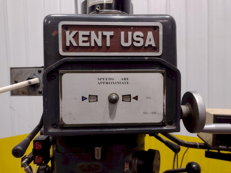 5 HP KENT MODEL #KTM-5VK RAM TYPE  KNEE MILL, 1992: STOCK #19923