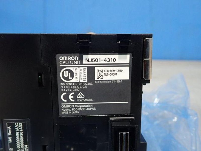 Omron  Cpu Unit  - Nj501-4310