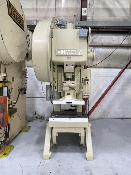 75 ton Minster #7SS Flywheel Mechanical Metal Stamping O.B.I. Press, Mechanically Rebuilt