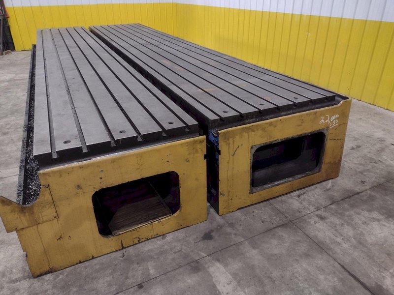 270” X 92” HEAVY DUTY T-SLOTTED SET-UP TABLE: STOCK #22996