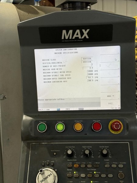 Hurco VM-20i VMC, 2014 – WinMax CNC Software, Chip Auger