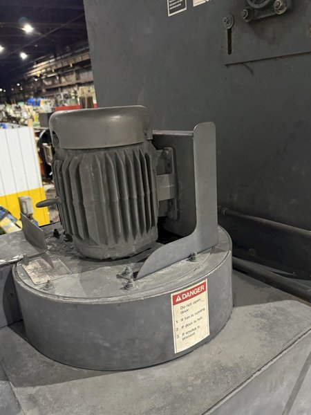 6 CU FT WHEELABRATOR MODEL WTB-6 TUMBLAST BELT TYPE BLAST CLEANING MACHINE: YOBRO #25940