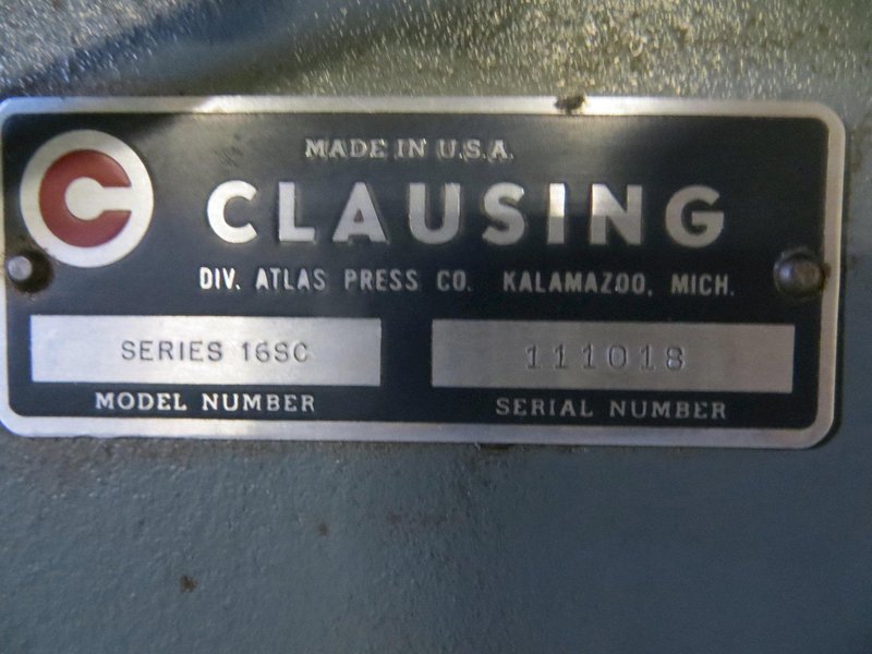Clausing Floor Standing Drill Press Model 16SC