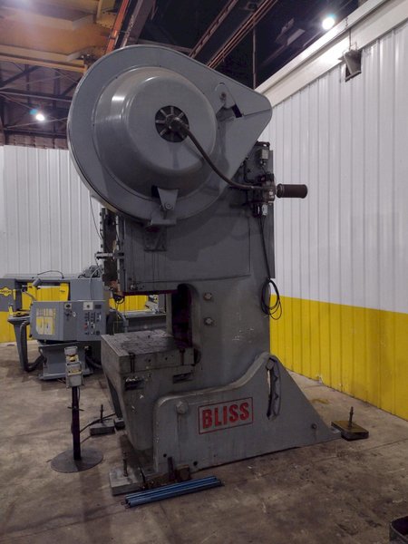 110 TON BLISS OBI MODEL #C-110 FW STAMPING PUNCH PRESS, 6" STROKE : YOBRO #25934