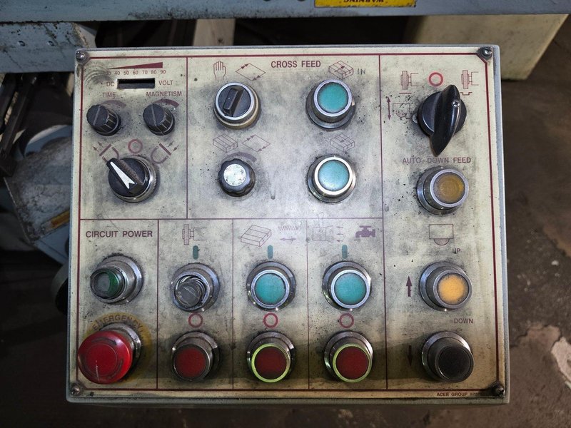 12&quot; X 24&quot; ACER MDOEL #AGS-1224-AHD 3 AXIS HYDRAULIC HORIZONTAL SURFACE GRINDER: STOCK #23197