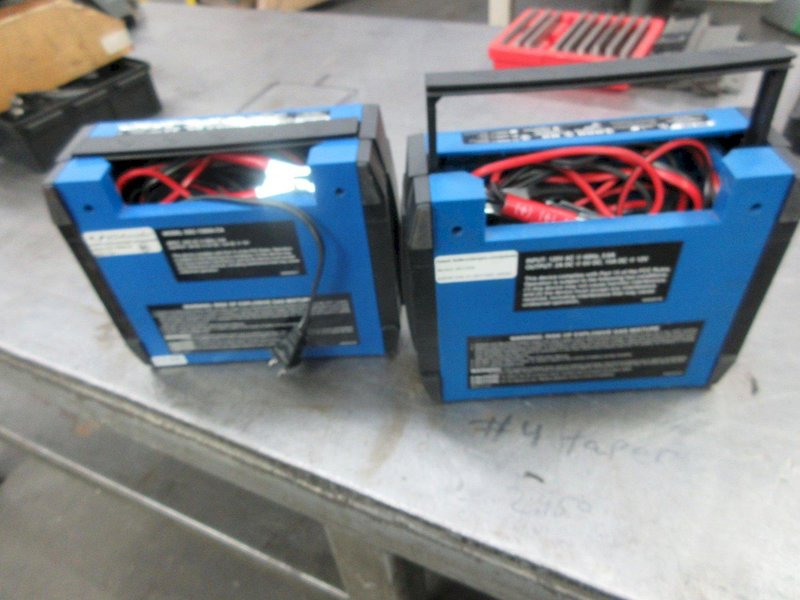 Schumacher Portable Battery Chargers (2) 15 Amp- Auction Item