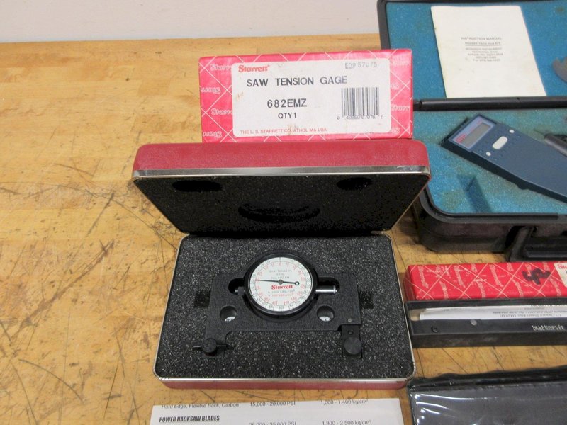 Starrett Saw Tension Guage and Blade Alignment Tool, SPI Digital Tachometer, (2) Handheld Refractometers- Auction Item