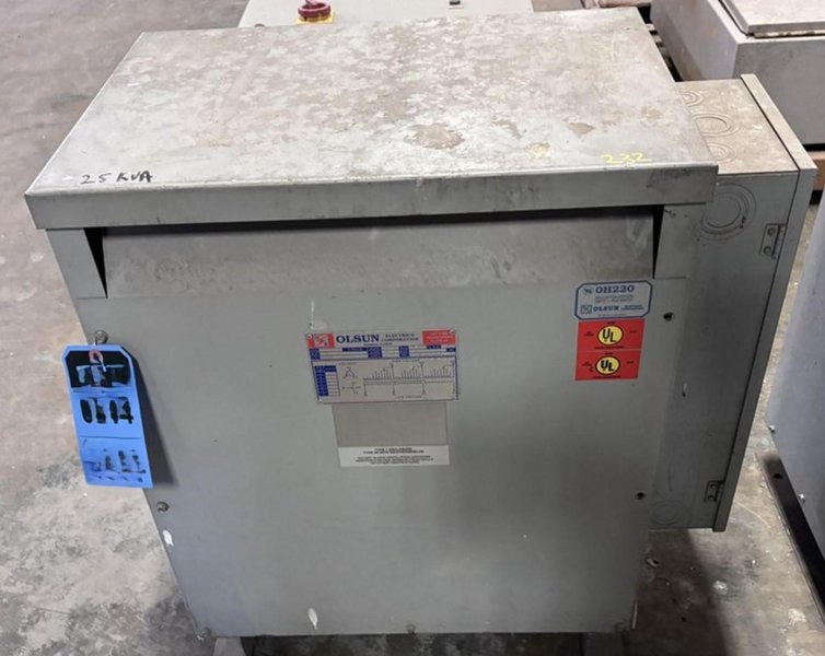 25 KVA OLSUN CLASS AA DRY TYPE TRANSFORMER: YOBRO #24594