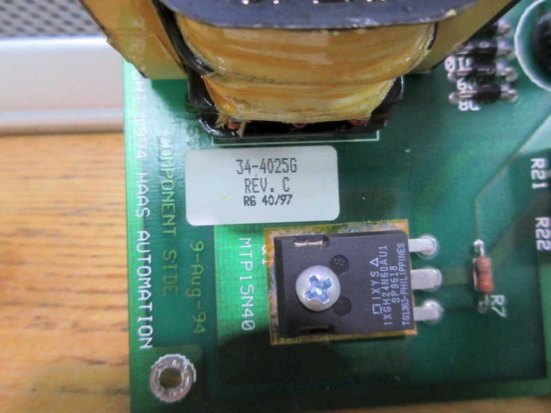 Used Haas 34-4025G Rev. C Servo Dist CCA Power Sub Assy
