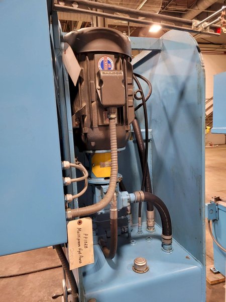 20 Ton MultiPress Model FH-20-20H Floor Type C-Frame Hydraulic Press 21” DL. 12” Stroke. Inching. Dual Palms 1989