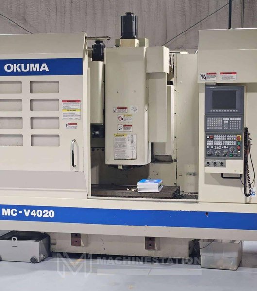 Okuma MC-V4020 CNC Vertical Machining Center – 4th Axis Mill