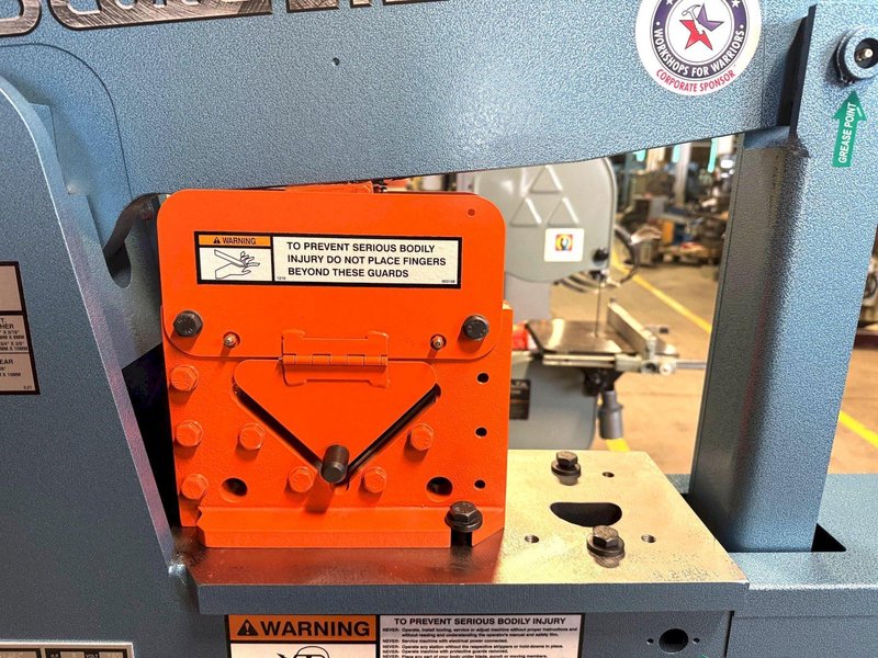 4" x 4" x 3/8" Scotchman Hydraulic Ironworker 50514-EC, 50 Ton, Punch, Bar Shear, Notcher, New, In Stock