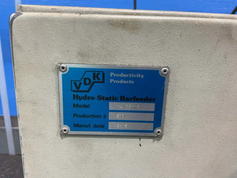 VDK BAR FEEDER  -  M-36-11