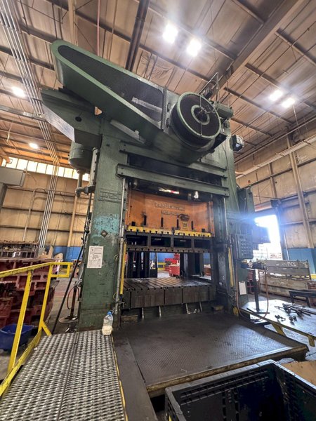 500 Ton S4-500-96-60 USI Clearing Straight Side Press, 96&quot;x60&quot; Bed, 60&quot;SH, 24&quot;Stroke, 12&quot; Slide Adj.