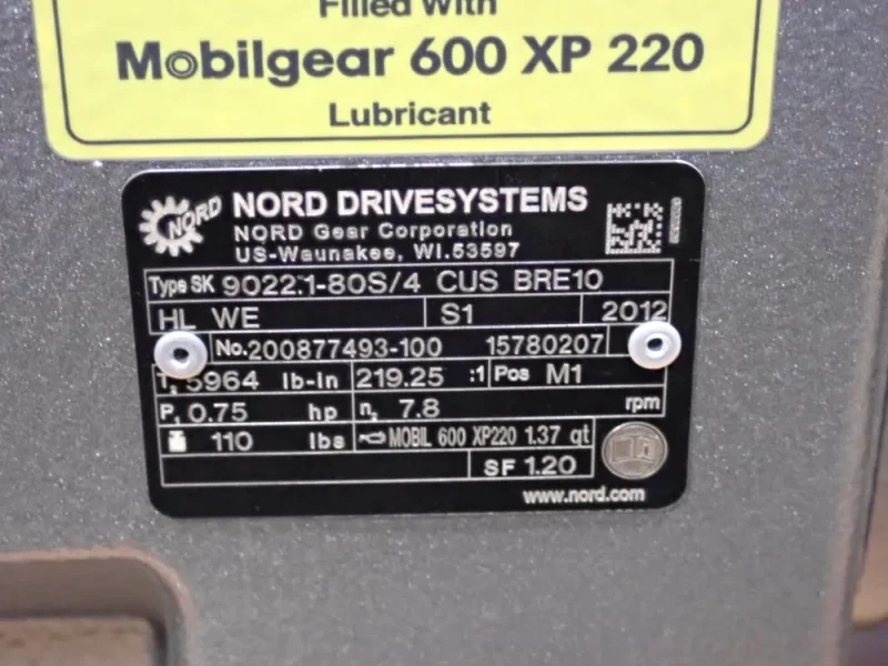 NORD GEAR DRIVE  -  SK80S15 CUS BRE10 HL WE
