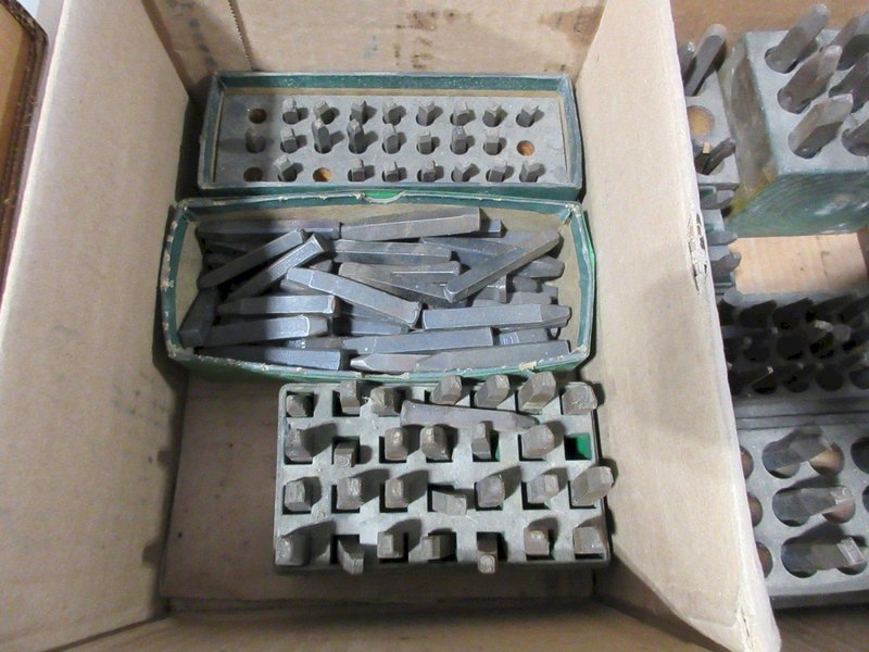 Number and Letter Stamps, Assorted Sizes- Auction Item