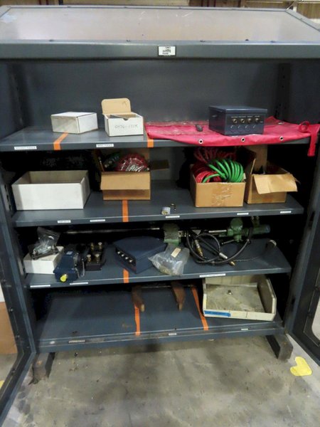 STRONGHOLD MODEL #55-LD-243-BL-SL-SRPG HEAVY DUTY CABINET W/ SEE-THROUGH DOORS: YOBRO #24115