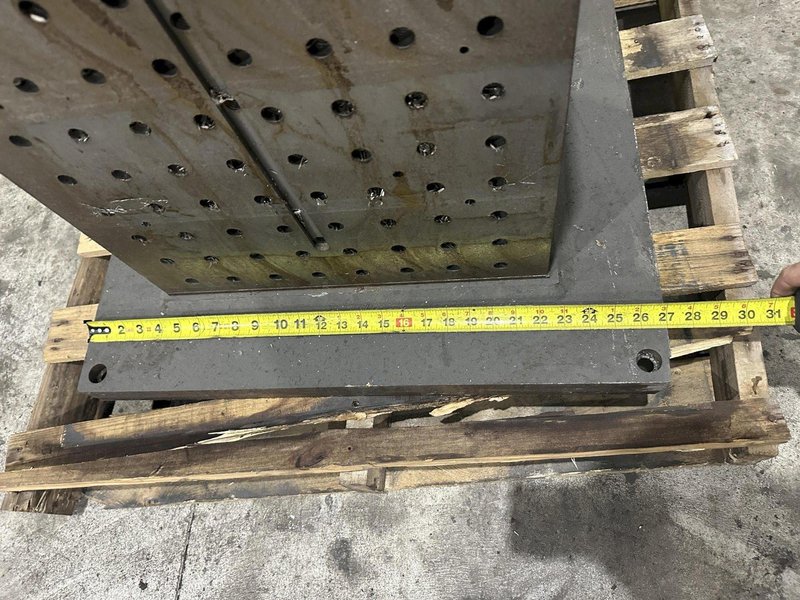 18&quot; X 18&quot; X 39 1/2&quot; HIGH STEEL SET UP WORK HOLDING TOMBSTONE: STOCK #22224