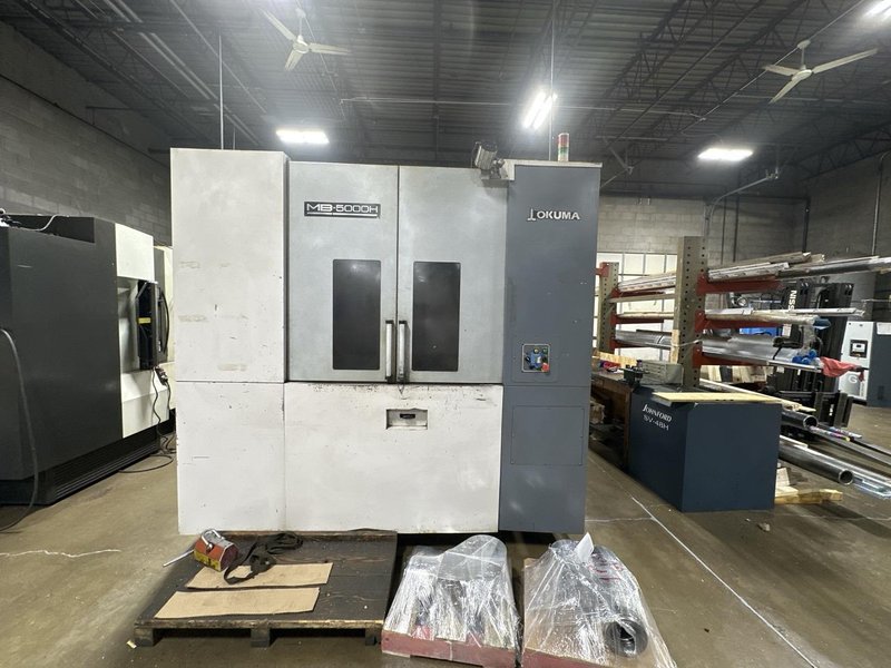 Okuma MB-5000H Horizontal Machining Center, 2011 – OSP-P200MA, 60 ATC, 1,000 PSI TSC, Renishaw Probe