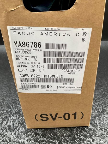 FANUC A06B‑6222‑H015#H610 aiSP‑15‑B Spindle Amplifier Module NEW