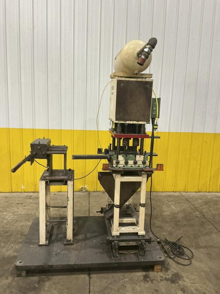 12 TON PNEUPOWR AIRAM MODEL #4P12 PNEUMATIC PRESS 3” STROKE: YOBRO #24856