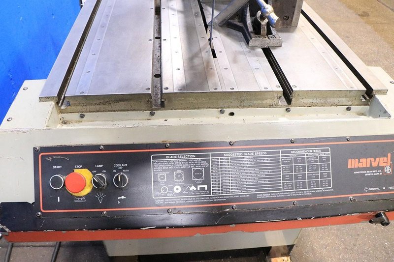 18" X 22" MARVEL Tilt Frame Vertical Bandsaw, Model Series 8 Mark II