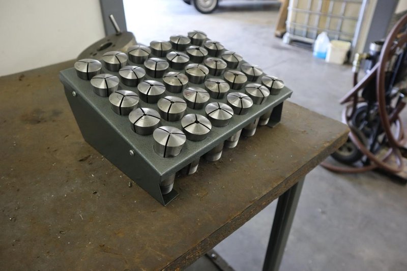5C Collets with Metal Divider Rack- Auction Item