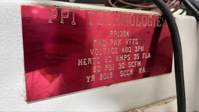 Rad Pak RM-32ACD Doypack Vertical Form Fill and Seal Bagger with Zipper System, 2005