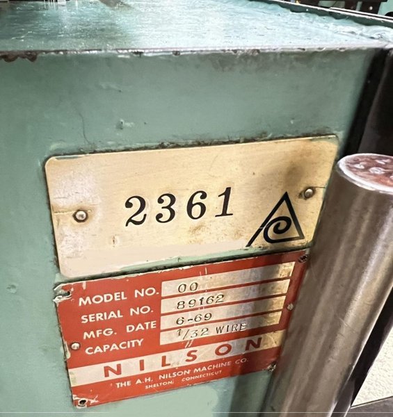 Nilson Model #S-00 4-Slide Wire Forming Machine