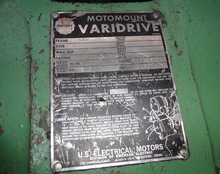 5/16&quot; Shuster 2A4V Wire Straighten &amp; Cut Off Machine