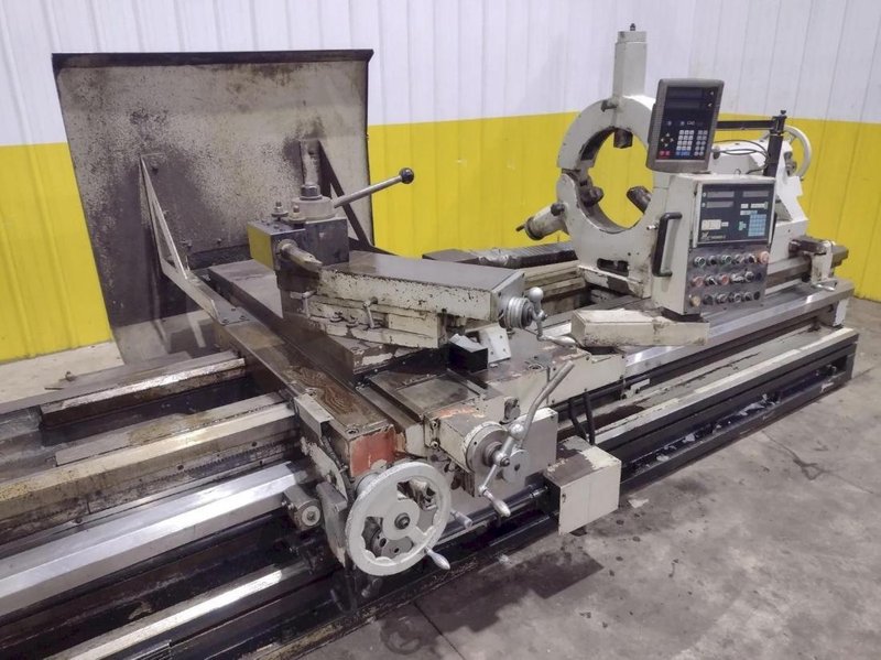 35" X 120" WILLIS PK35 HOLLOW SPINDLE ENGINE LATHE 10" HOLE. STOCK # 0547226