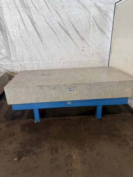 48" X 96" X 14" ROCK OF AGES GRANITE SURFACE PLATE W/STAND. STOCK # 0756426