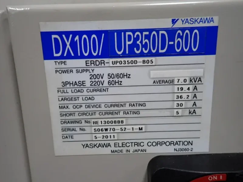 Yaskawa Motoman Robot - Up350d-600