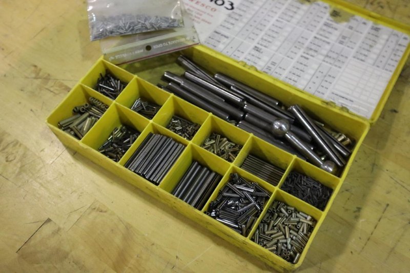 Slotted Spring Pins In Case- Auction Item