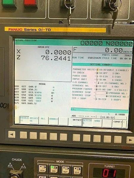 Samsung SMEC SL45/2000BB CNC Turning Center – Long Bed 7.1″ Big Bore Lathe