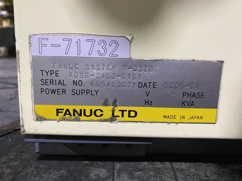 FANUC – R-2000iA/165F w/ R-J3iB Controls USED **Teach Pendant NOT INCLUDED