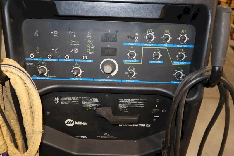 Miller Electric Syncrowave 250 DX Tig/Stick Welder, 200/230/460 V, Foot Control Package- Auction Item