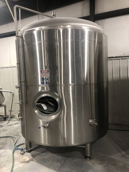 Complete Beverage Canning line with Ska Fab Depalletizer, Palmer Canner 12-1, 2015 – Equipped with Axon Sleever and Shrink Tunnel, Eastey Sleeve Wrapper and Shrink Tunnel, Dakota Water RO System, 3,000 Gallon Poly Tank, Pro-Refrigeration Glycol Chilling Unit, 30 BBL Tank, 40 BBL Tank, 60 BBL Tank