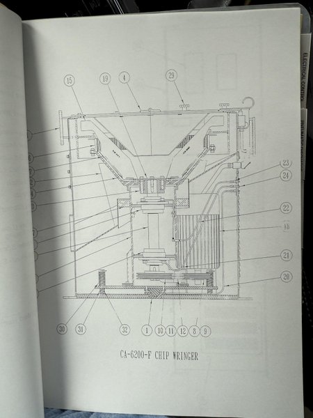 INTER-SOURCE MODEL #CA-6200F CHIP SHREDDER, SPINNER PROCESSING &amp; OIL RECOVER SYSTEM: STOCK #23374