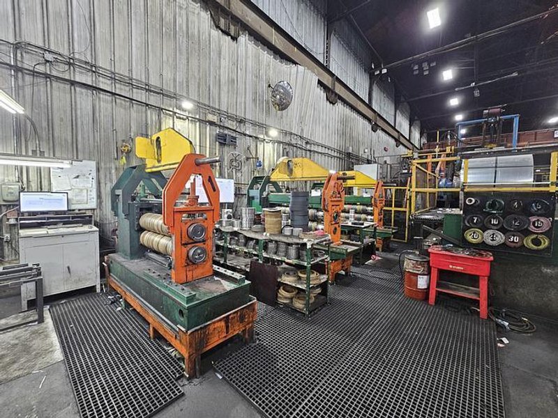 60” x .135” x 50,000 Lbs. Cincinnati/Herr-Voss Slitting Line. STOCK #0999625