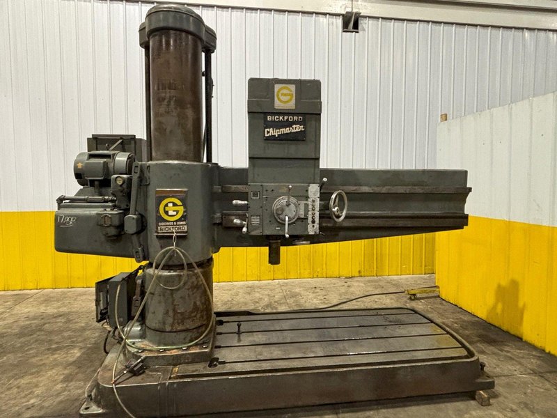 7' x 15" GIDDINGS &amp; LEWIS MODEL #962 G&amp;L RADIAL DRILL: YOBRO #24530