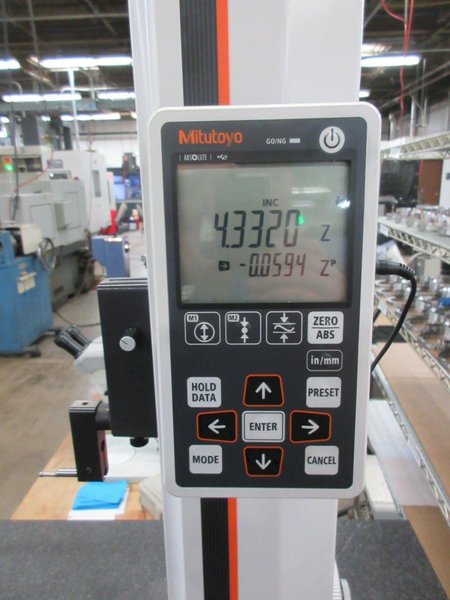 Mitutoyo QM Height with Pneumatic Floating System, 0 to 14&quot;/ 0 to 350 mm, Model 518-245- Auction Item